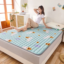 1cm厚 全棉大豆薄床垫软垫薄款床褥防滑床褥垫家用褥子纯棉垫子