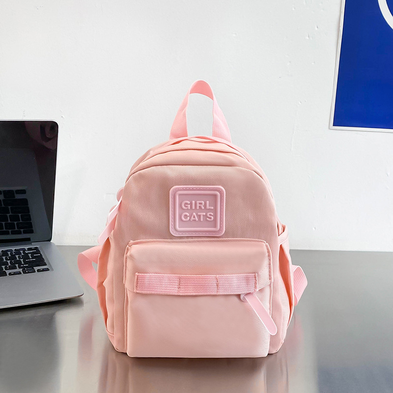 Nuevo estilo japonés de los niños de color sólido mini mochila lindo niños y niñas mochila simple kindergarten schoolbag