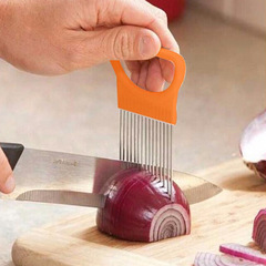 Factory direct supply stainless steel multi-purpose onion fork, onion needle, meat needle, fruit and vegetable slice holder