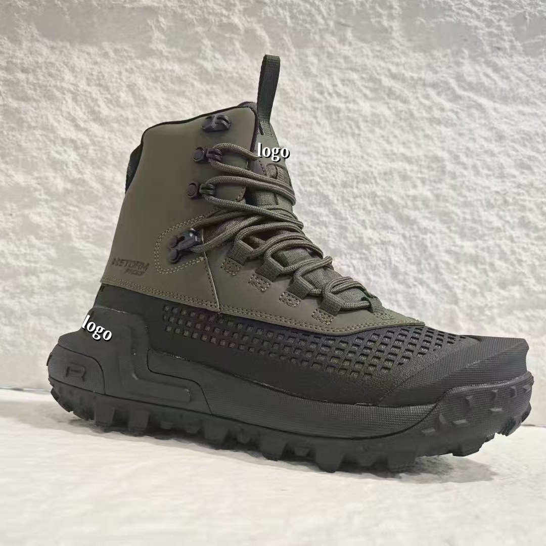 2025 nuevo hombre al aire libre caminando botas impermeables UA amortiguación desgaste antideslizante botas de caza zapatos papá