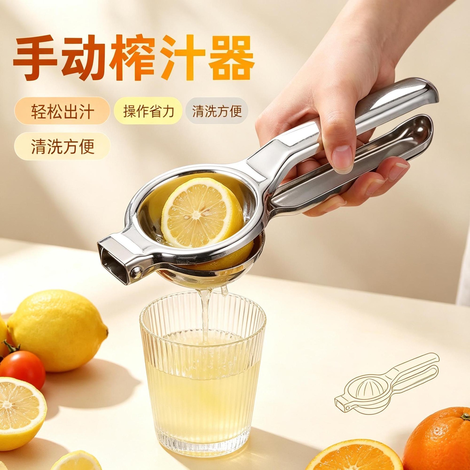 Exprensa de jugo multifuncional de extrusión de frutas de extrusión de frutas de extrusión