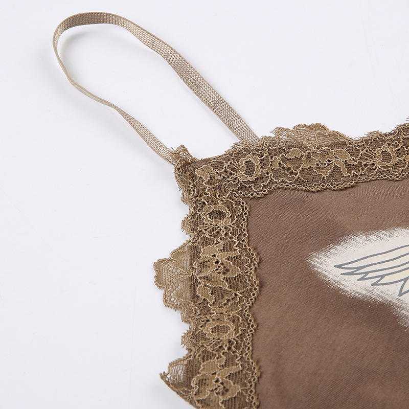 Title 13, Personalisierter Love Wing Print Mini-Trägertop...