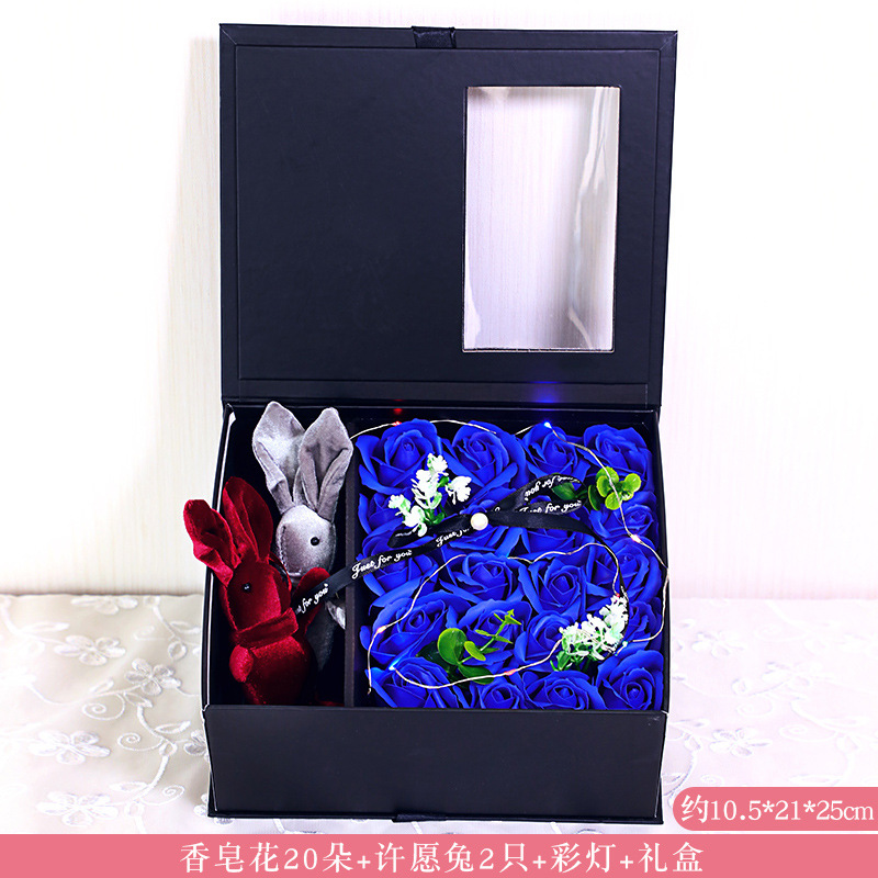 Regalo del Día de San Valentín para la novia esposa novias madre Navidad simulación jabón Rosa ola bola ramo