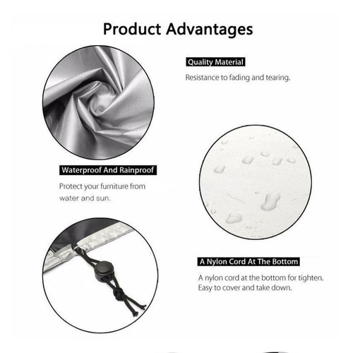 Household Dustproof Sunproof Waterproof Garden Courtyard Table and Chair Cover 210D Oxford Cloth