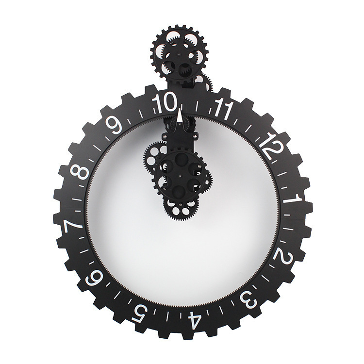 欧式复古齿轮钟 工艺钟表艺术大挂齿个性挂墙钟客厅座钟时尚壁钟