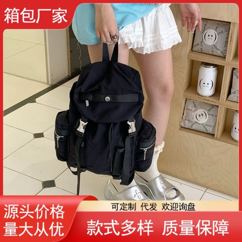 アウトドアレジャー旅行登山キャップバックパック大容量学生スクールバッグ軽量トレンディ韓国スポーツバックパック|undefined