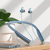 High -value leather hanging neck -in -ear wireless Bluetooth headset super pop -up long battery life to eat chicken