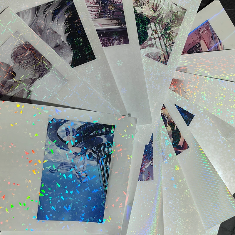 Корейские стикеры INS с индивидуальным дизайном, с изображениями знаменитостей, для телефонов, фотоплёнка для полароидов, лазерная бумага, индивидуальная персонализация с блестками