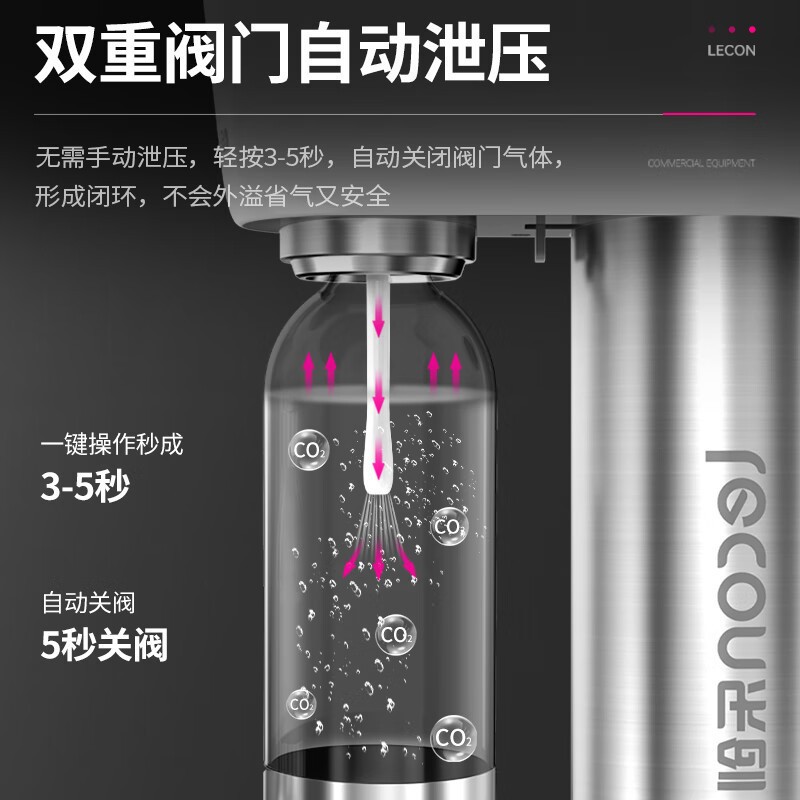 Сифон для газирования воды Lechuang LC-SDS01 из нержавеющей стали