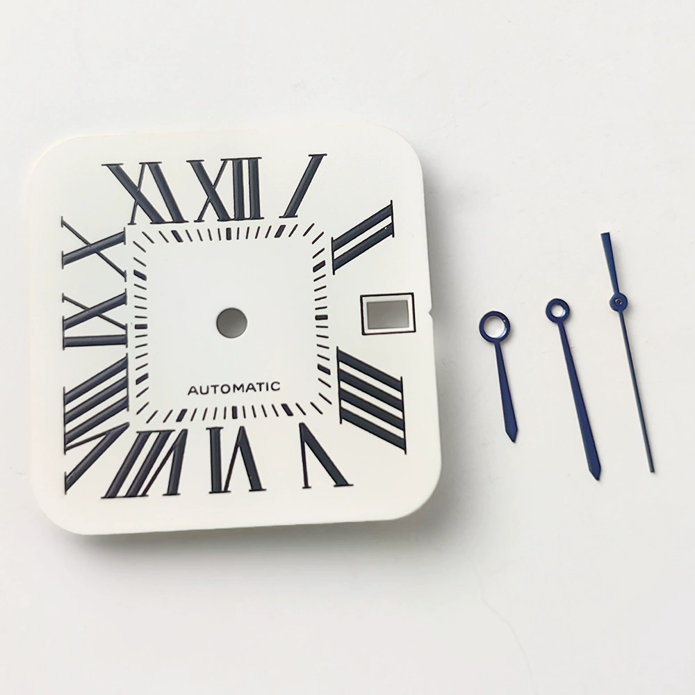 Квадратные часы 27mm циферблат циферблат, подходящий для механизма NH35/36