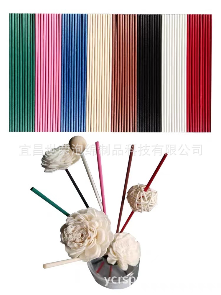 大量现货 彩色纤维棒香水专用配件挥发棒 涤纶纤维加湿器吸水棉棒