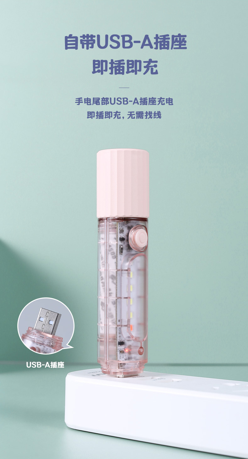 Kangming Boxed Led Flashlight for Home Use, High-Brightness, Multi-Functional, Portable, Outdoor Long-Range Emergency Flashlight Wholesale