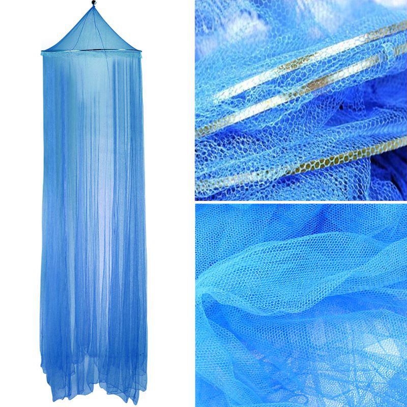 Transfronterizos interiores de una sola princesa viento cifrado cúpula mosquiteros 1.5m-1.8m cama techo suspendido suelo tribunal sin instalación