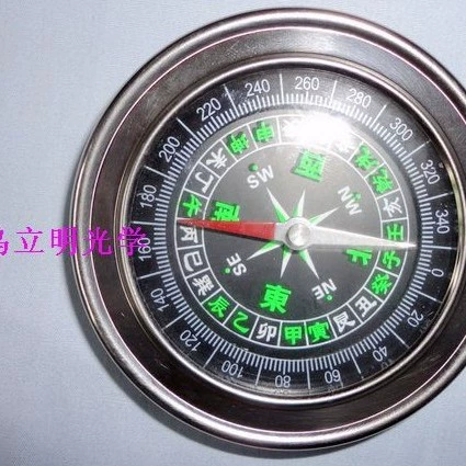 Прямые продажи с фабрики, металл из нержавеющей стали, большой китайский компас 77 мм, прочный и долговечный английский компас, компас