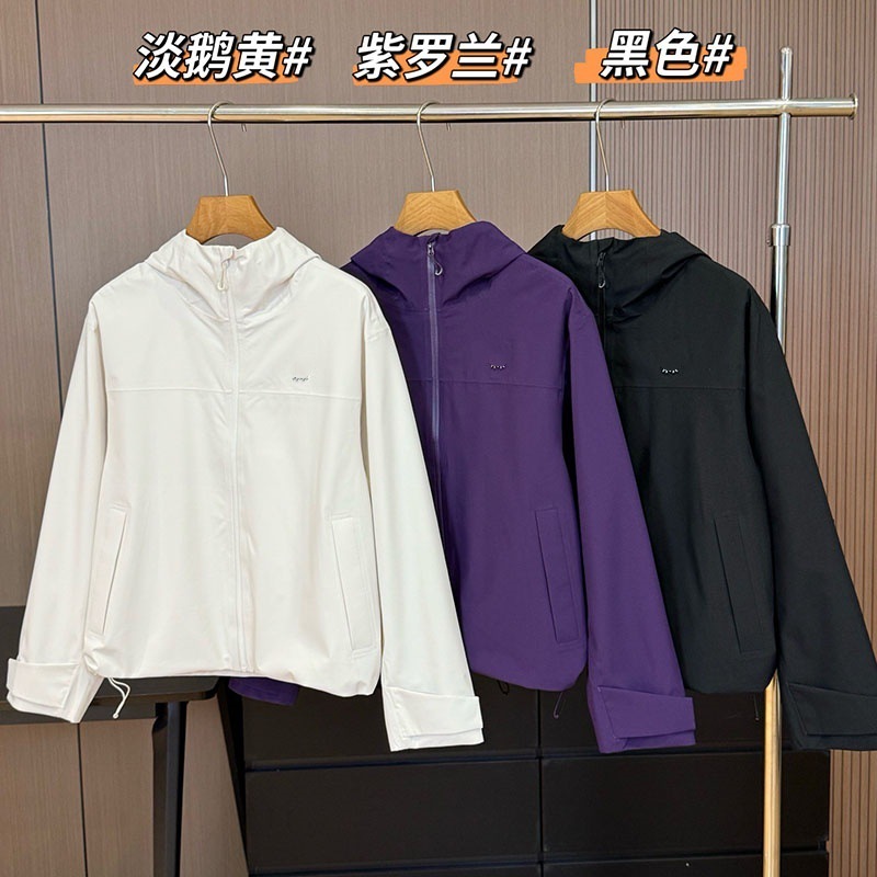 可家早秋新款女士短款夹克冲锋衣外套户外短款硬壳运动版冲锋衣|undefined