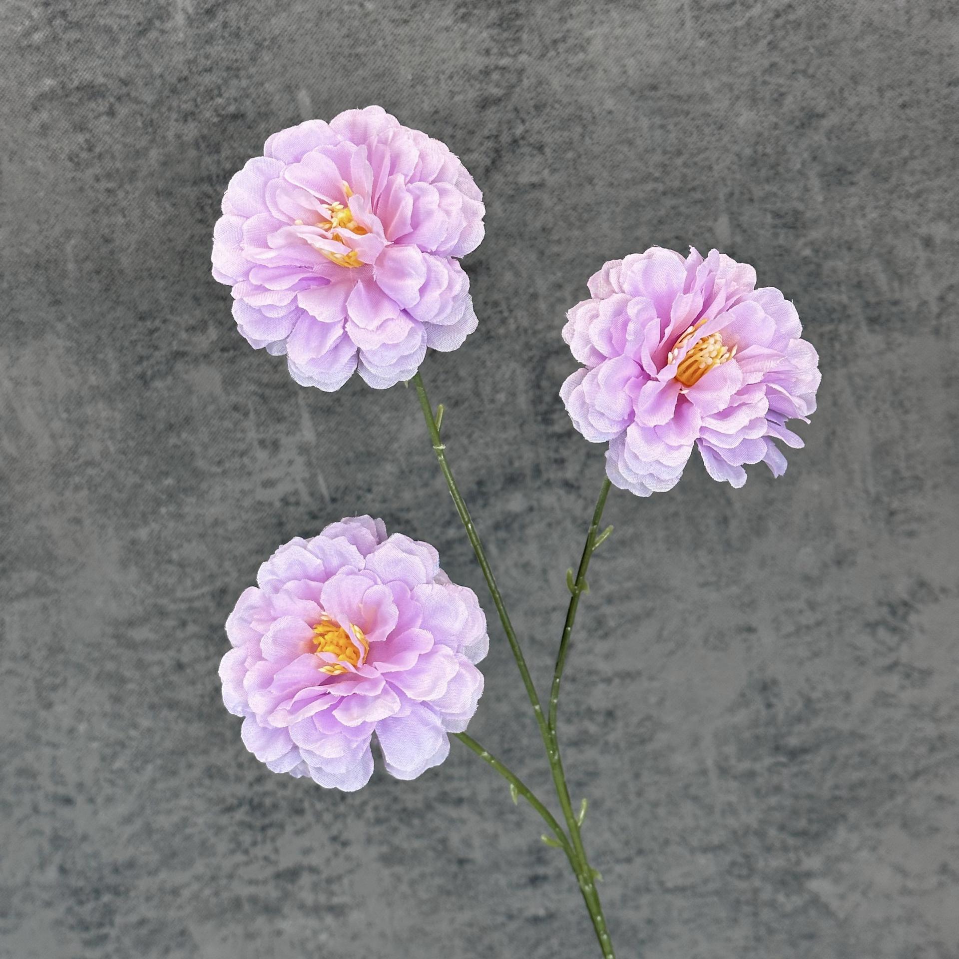 Nuevo hibisco 3 flores de boda decoración del hogar decoración de flores de seda hechas a mano adornos de flores falsas transfronterizas al por mayor