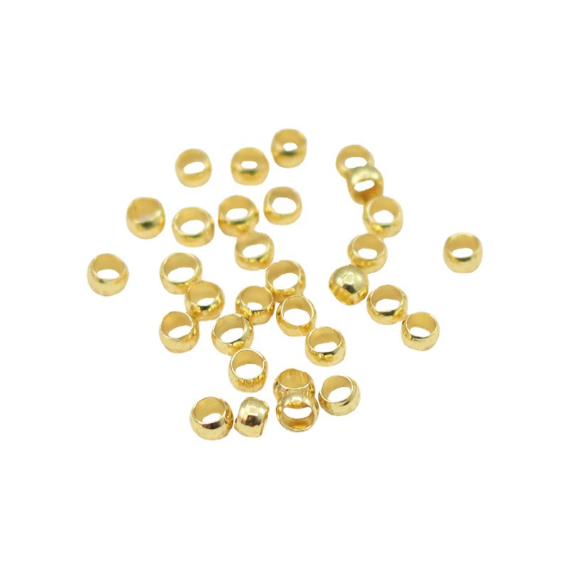 Copper beads, accessory handmade, accessories, 18 carat, golden color, geolocation function, DIY
