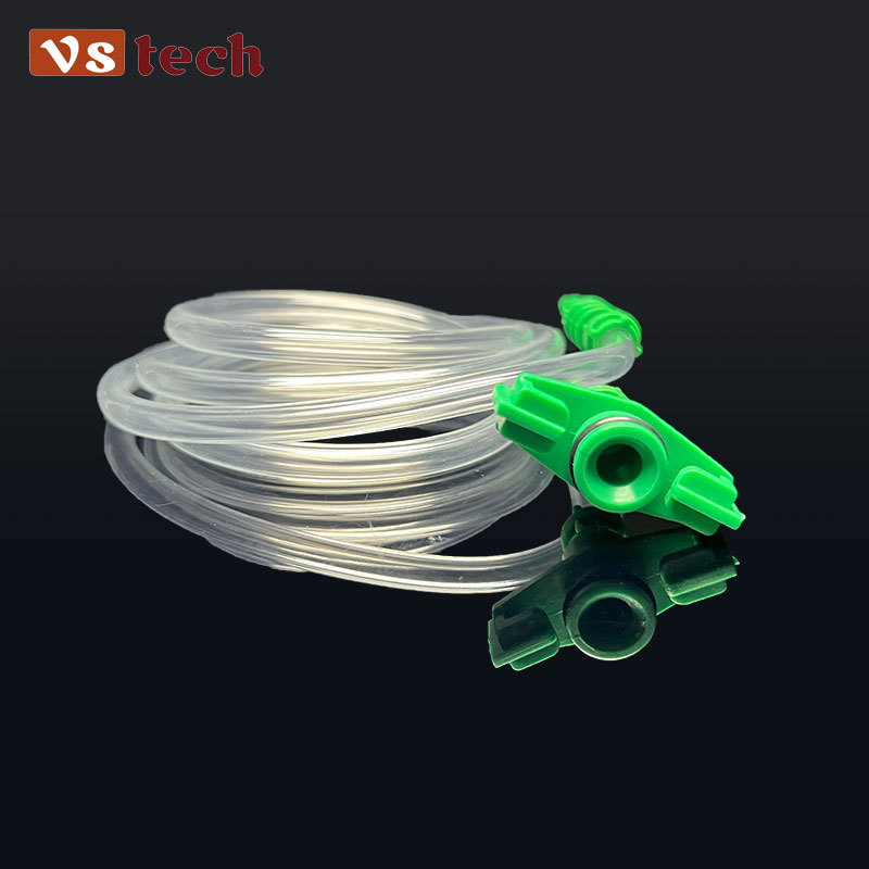 日式5cc点胶针筒转接头绿色黄色白色黑色全塑胶连接器厂家定制