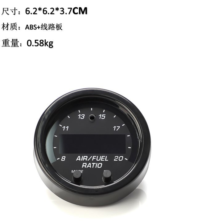 Car Modification Wide-Range Air-Fuel Ratio Gauge 52mm Air-Fuel Ratio Meter with Wide Oxygen Sensor Set Lsu4.9