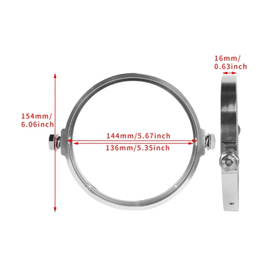 Modified Headlight Ring for: Motorcycle Safety Supplies