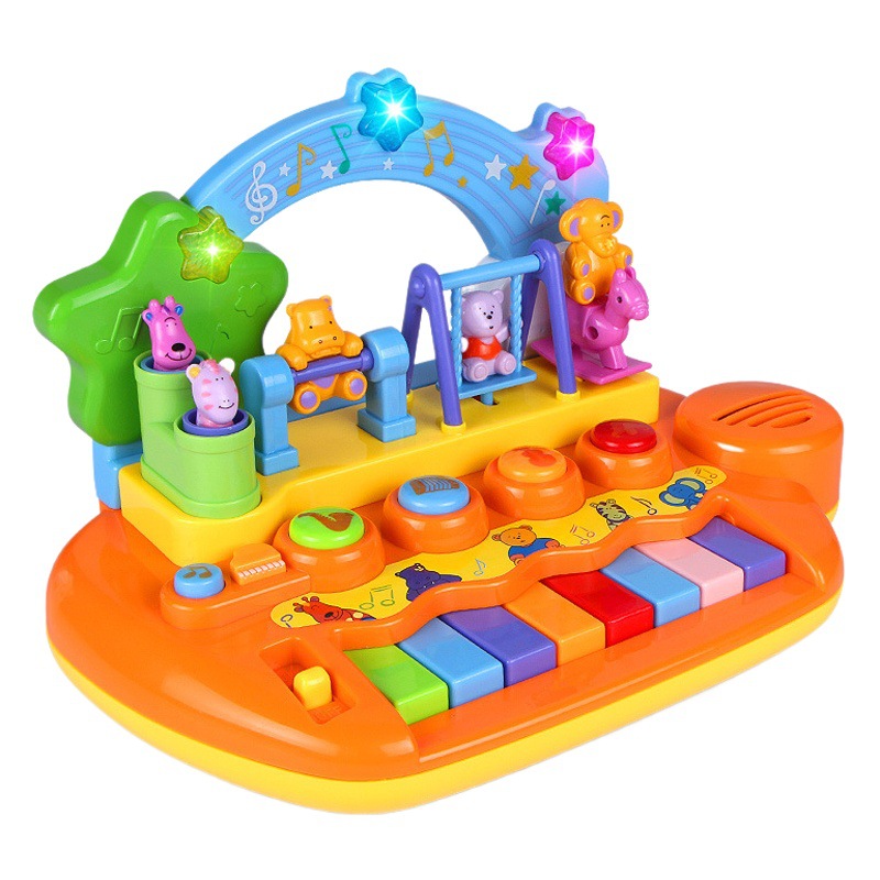 Grain Rain 8627B Children's Electronic Rainbow Amusement Piano Toy for Baby Music Early Education and Educational Girls 1-3 Years Old
