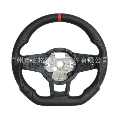 Suitable for 2015-2021 Volkswagen Golf Mk7 Gti/R/Jetta Gli Car Steering Wheel Modification (Steering wheel) - full-leather