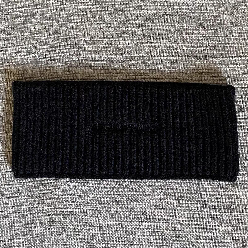 韓国ins個性的なアルファベット刺繍毛糸ヘアバンド|undefined
