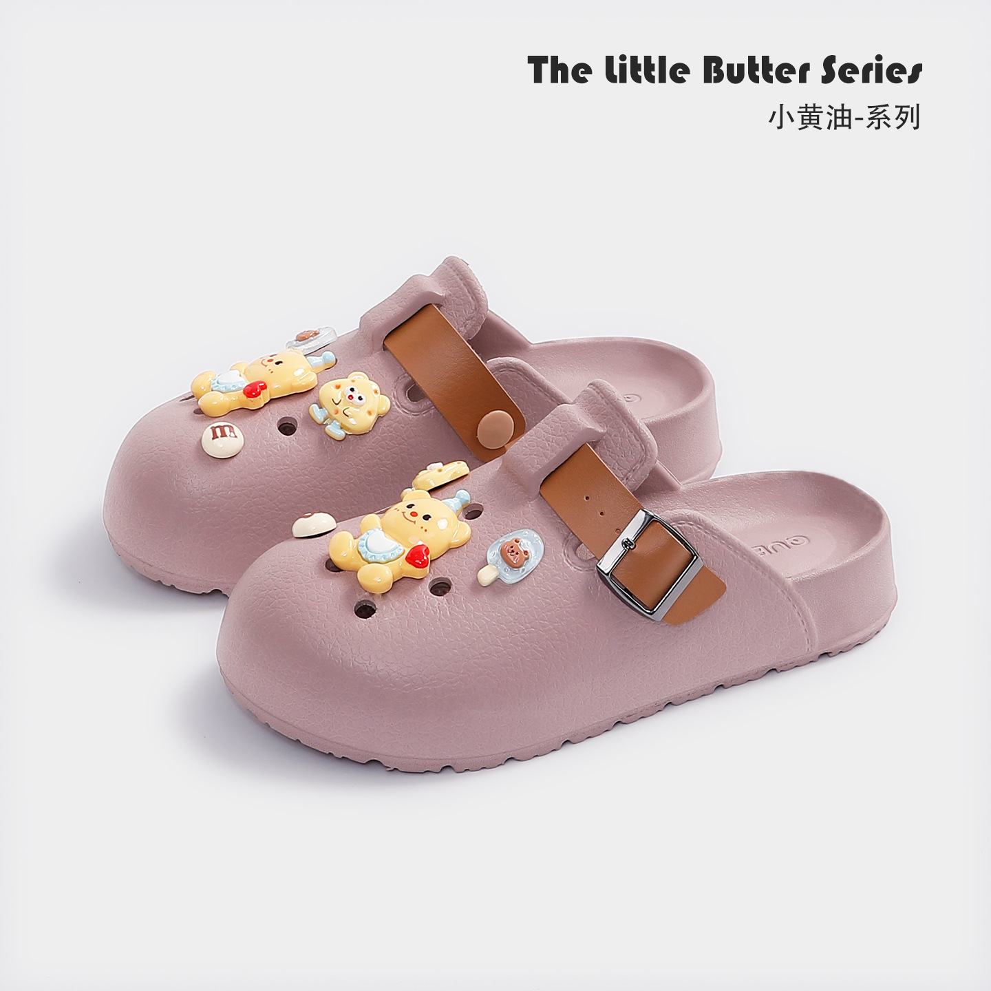 Pantofi Croc de desene animate pentru femei, vara 2025, EVA, cu talpă groasă, EVA, cu talpă groasă, Baotou, papuci comozi anti-alunecare pentru femei