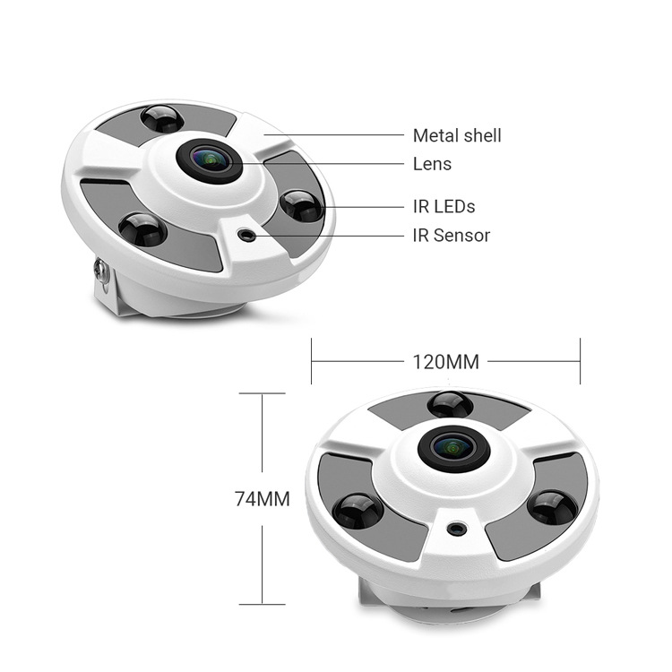 cámaras de cctv de fábrica de cámaras hemisféricas de caracoles cámaras hemisféricas de 5MP cámaras panorámicas