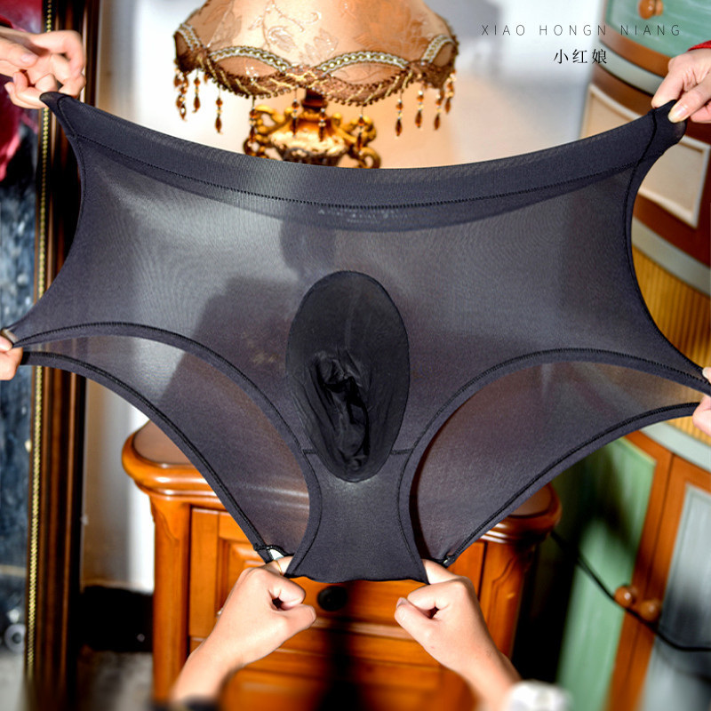 Men's plus size milk silk mask skin-friendly delicate seamless sexy triangle stockings underwear sexy with jj set shorts Men's plus size milk silk mask skin-friendly delicate seamless sexy triangle stockings underwear sexy with jj set shorts