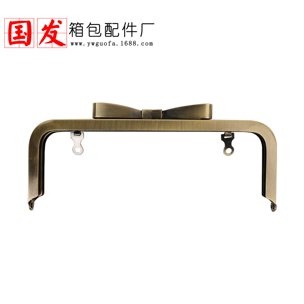 [Nuevo producto] agujero de tornillo 20cm cuadrado brillante sin agujero boca de arco de oro mano agujero accesorios de bolsa