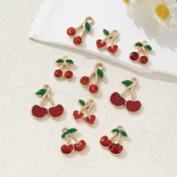Красные капли масла вишни клубничный фруктовый кулон серьги браслет небольшой кулон diy сплав ювелирные аксессуары расширенный смысл