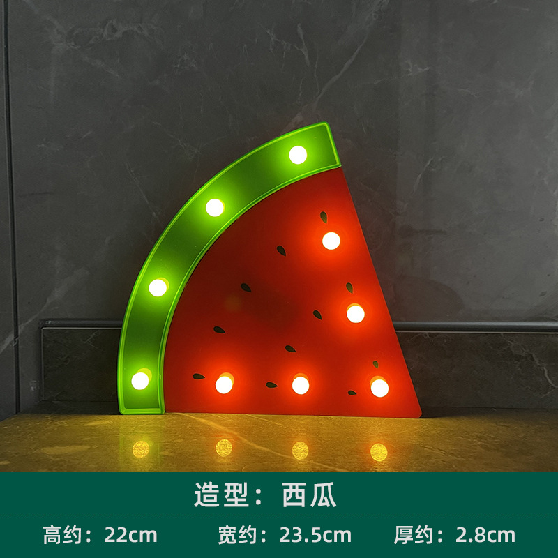 Luz de modelado led flamenco cactus arco iris luz decorativa dibujos animados linda estrella de cinco puntas amor luz de noche de Navidad