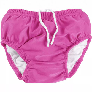 Baby and Children's Summer Solid Color Drawstring Baby Swimming Trunks for Boys and Girls Leak-Proof Washable Swimming Trunks Factory Wholesale