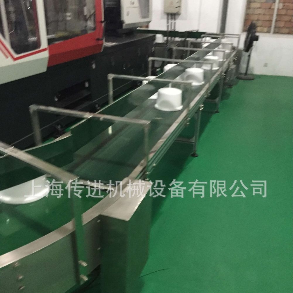 供应注塑机旁边接料传送机、机械手接料运输带、铝型材皮带线