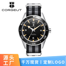 跨境手表corgeut卡古特日本NH35机芯蓝宝石玻璃自动手表男机械表