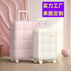 纯pc材质大容量轻便拉杆箱20寸登机时尚高颜值行李箱