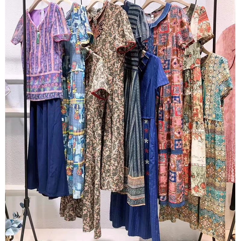 Li Yuefeng 2023 летний новый большой размер этнического стиля женская марка скидка в прямом эфире