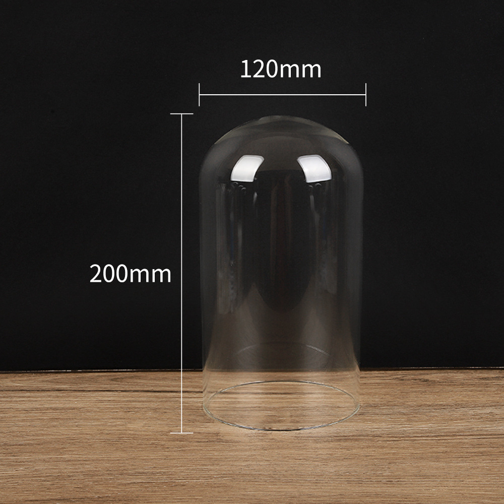 Flor inmortal cubierta de vidrio DIY hecha a mano micro paisaje decoración de escritorio cubierta de vidrio caja de exhibición cubierta de vidrio de flor inmortal