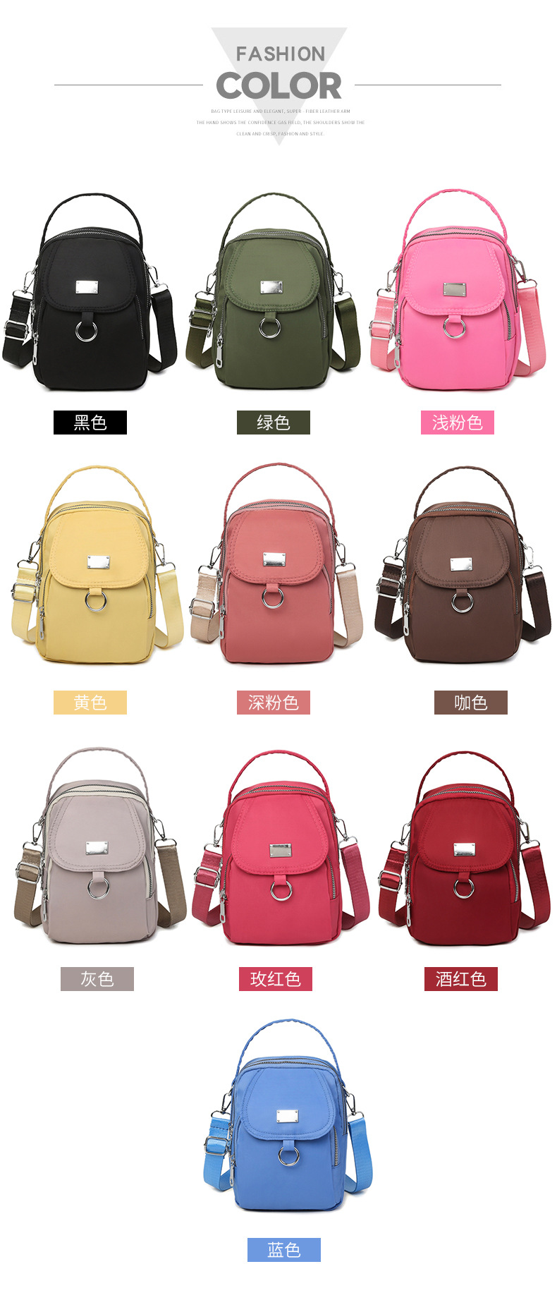 Handytasche Mini Kleine Tasche Neue Kleine Quadratische Tasche Umhängetasche Umhängetasche Mode Frauen Casual Key Zero Brieftasche – Detail 4