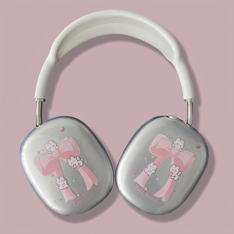 アニメ透明適用アップルAirPods Maxヘッドセットbluetoothヘッドセット保護カバーソフトケースかわいいシンプル|undefined