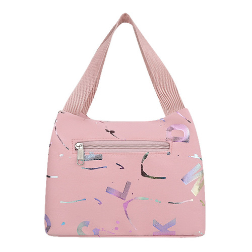 Canvas Handbag, Small Women's Oxford Cloth Waterproof Lunch Bag, Phone Bag, Women's Bag, Mom's Grocery Bag, Lightweight Trendy