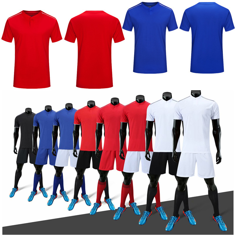 Nuevo tablero ligero de verano Traje de fútbol Traje de entrenamiento de competición de manga corta para hombres Ropa deportiva Impresión impresa personalizada