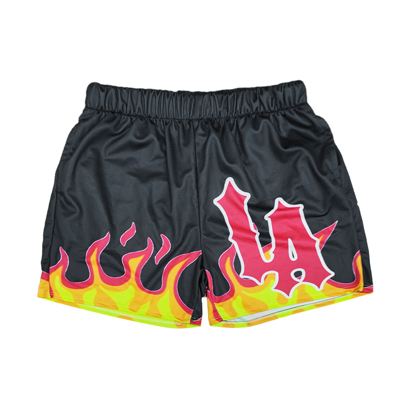 Comercio exterior transfronterizo de verano de estilo europeo y americano marca de moda deportivo relajado pantalones cortos casuales impresos de playa procesamiento personalizado