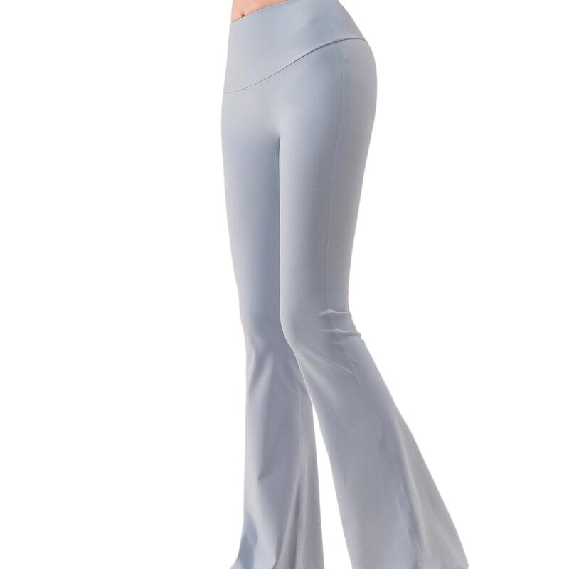 Yoga Pants for Women, Summer High-Elastic Tight Flared Pants, Butt-Lifting, Suitable for Running, Pilates Training, Sports, and Fitness Long Pants