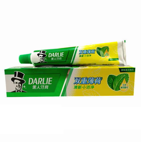 Haolai black double mint toothpaste 90g large family size wholesale supermarket convenience store same style