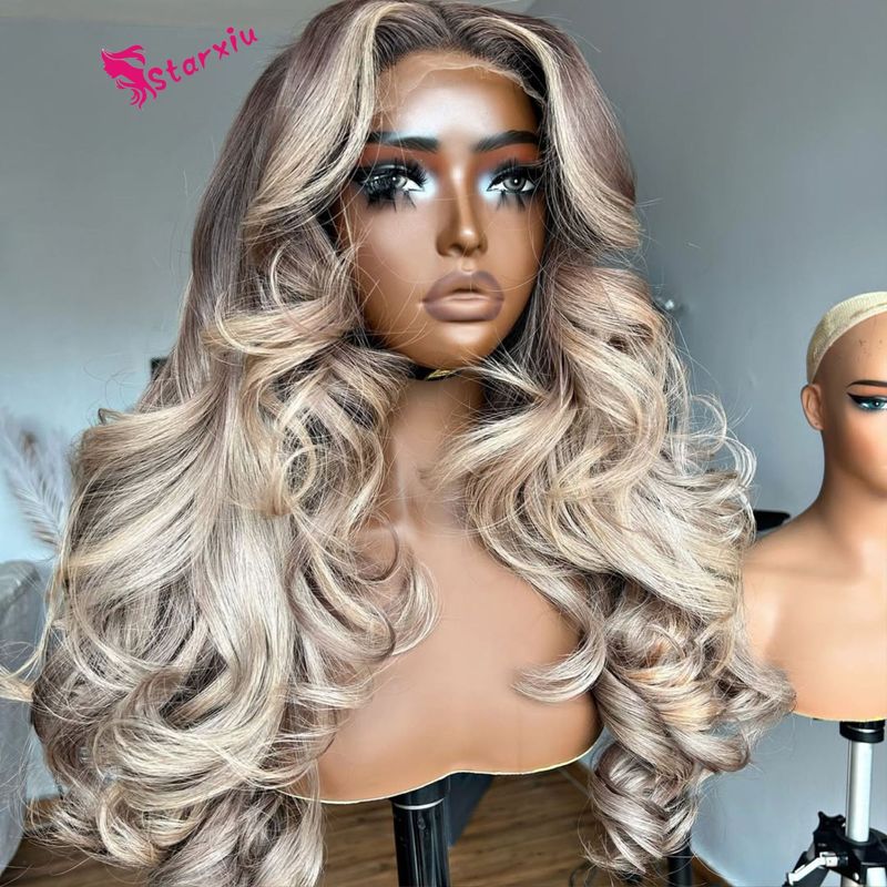 300%DD ベトナムヘアブロンド 613 ウィッグ HD レースフロントウィッグ人毛|undefined