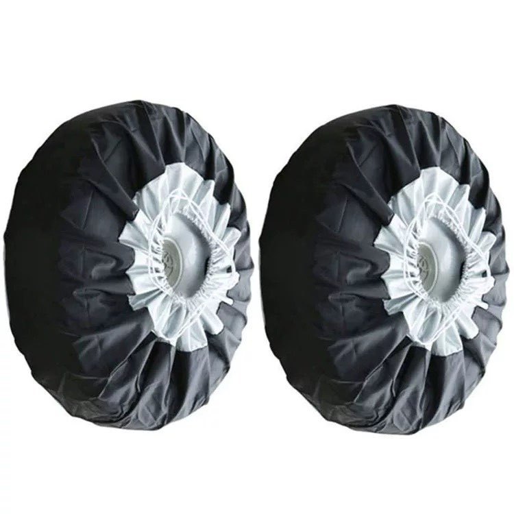 Cross-Border 210D Oxford Cloth Car Spare Tire Cover Spare Tire Cover Tire Protective Cover Tire Cover Waterproof Storage Bag