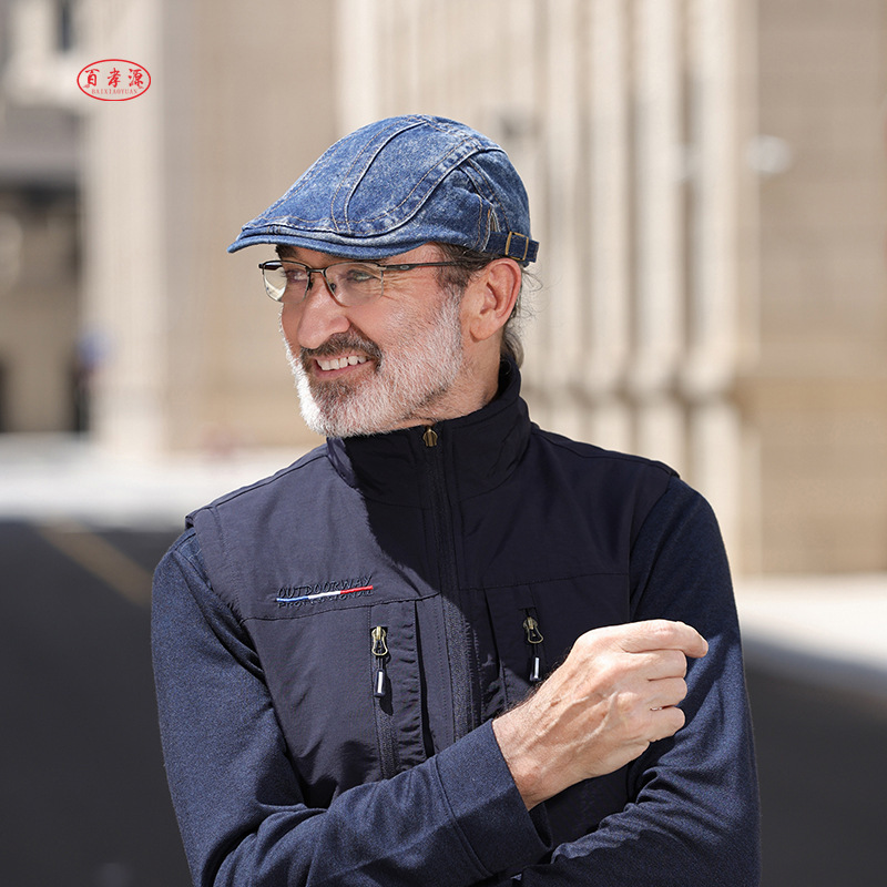 Denim Beret Men's Cap Vintage Casual Hat Wholesale Spring and Autumn Forward Hat Women's Hat Denim Beret Men's Cap Vintage Casual Hat Wholesale Spring and Autumn Forward Hat Women's Hat