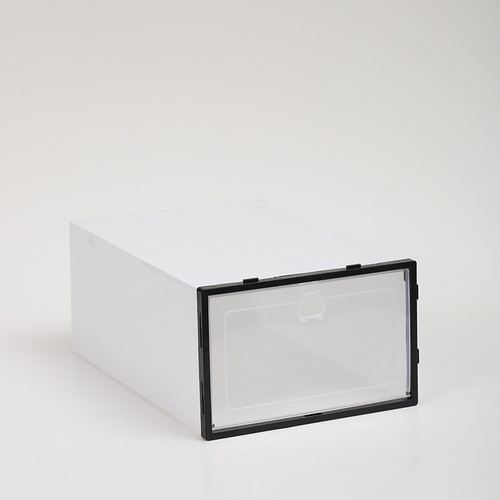 Thickened storage box plastic household with cover transparent storage dustproof basketball shoe box plastic shoe box wholesale